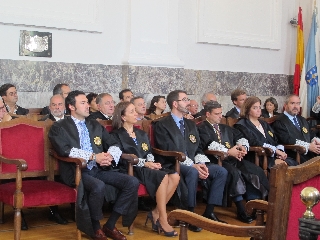 Magistrados durante el acto de apertura del año judicial gallego